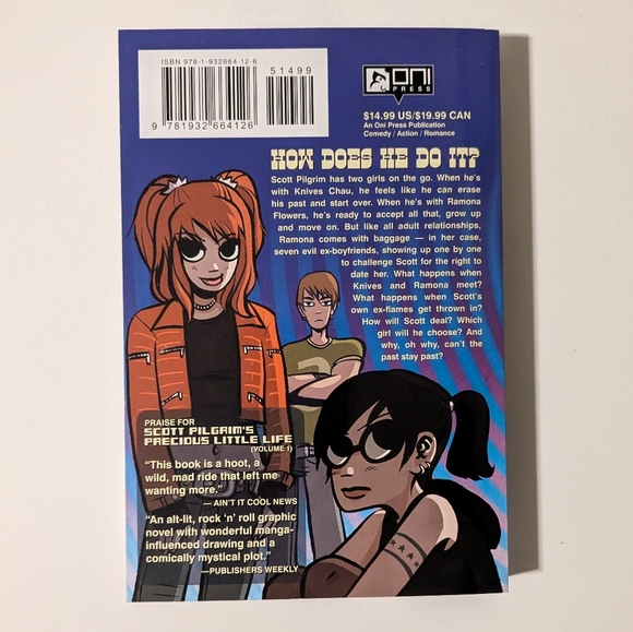 SIGNED Scott Pilgrim Vs. The World Vol 2 by Bryan Lee O'Malley RARE - Picture 2 of 3